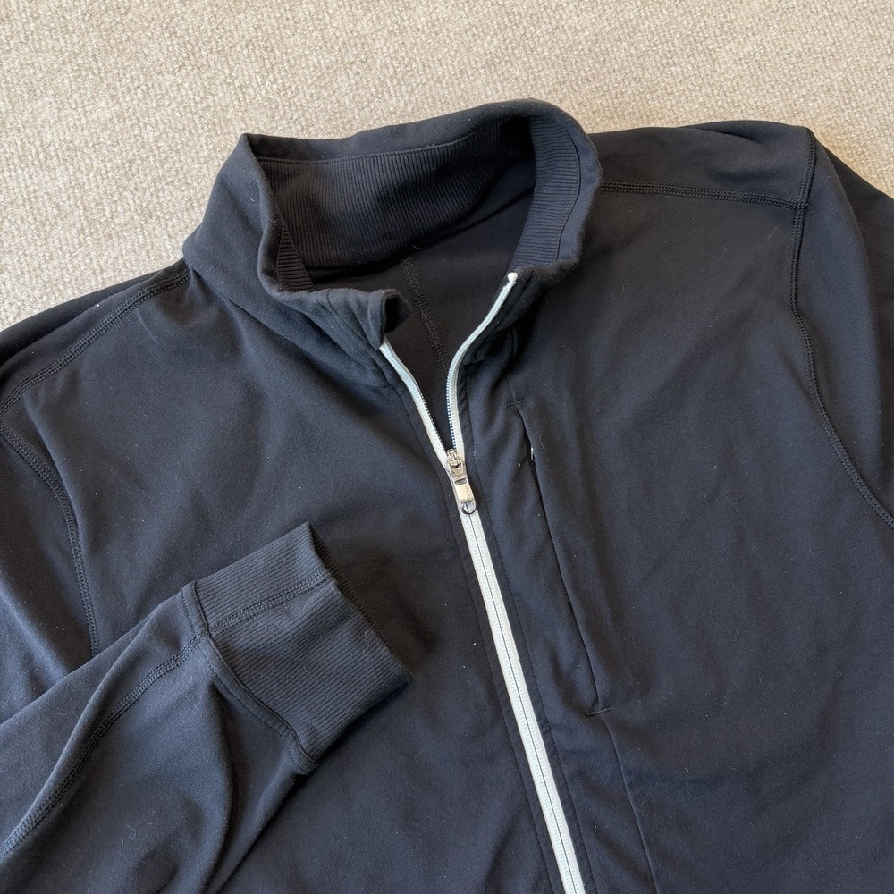 Lululemon PrePost Full Zip Workout Activewear Jacket Black Men Size XL